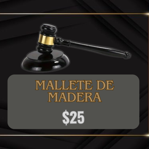 Mallete de Madera Artesanal Premium con Bloque de Sonido