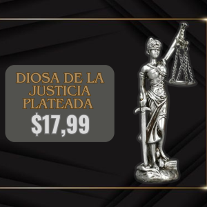 DIOSA DE LA JUSTICIA PLATEADA