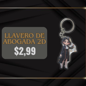 LLAVERO DE ABOGADA 2D