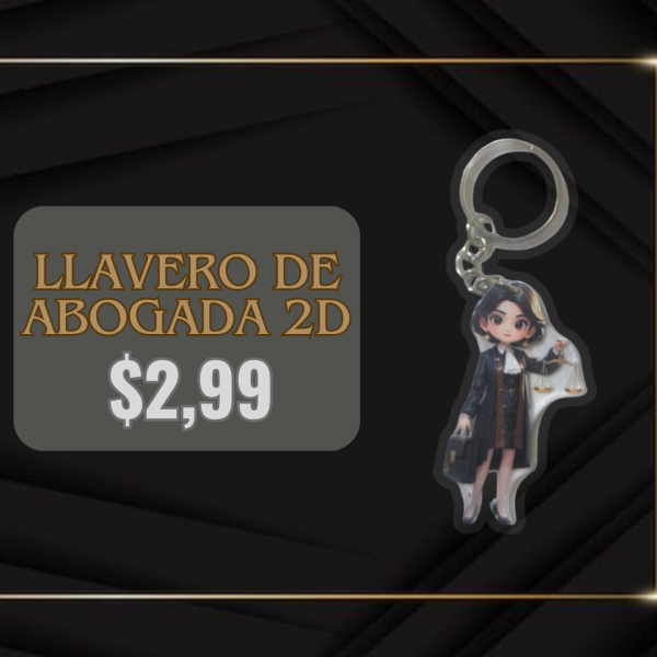 LLAVERO DE ABOGADA 2D