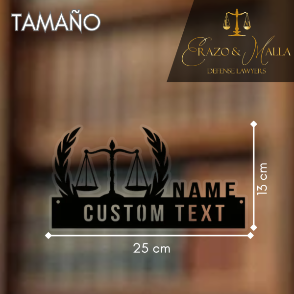 LETRERO DE METAL PERSONALIZADO - Imagen 2